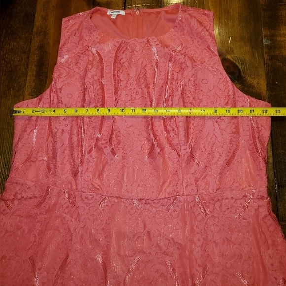 Maurices coral sleeveless lace dress Size 24 NEW - Picture 11 of 15